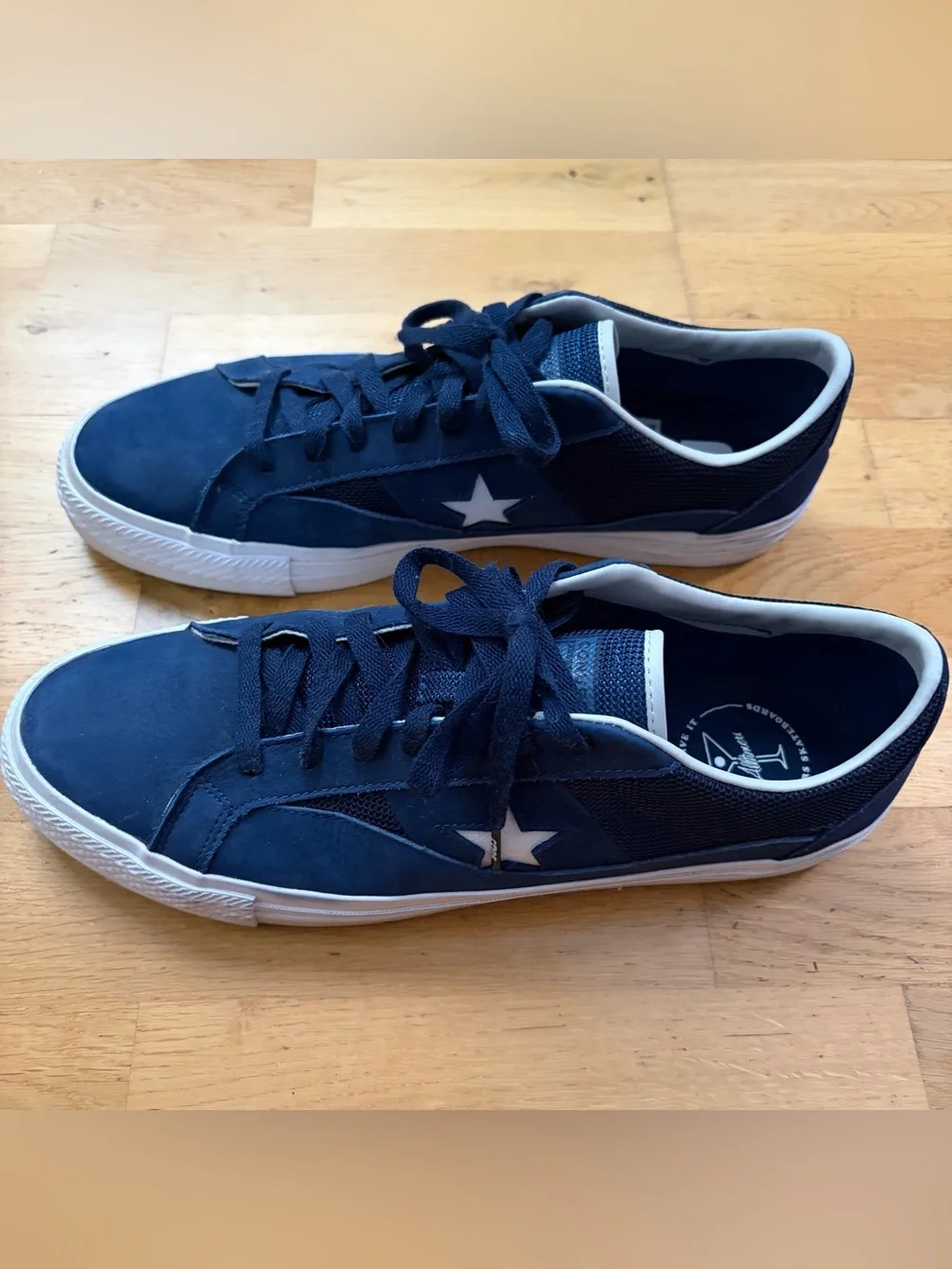 Converse Men's Navy Blue Low-Top Lace-Up Sneakers - Picture 2 of 8